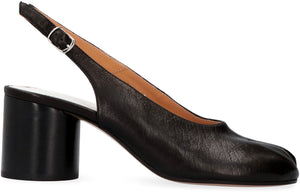 Tabi leather slingback pumps-1